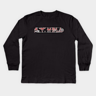 death metal A.T.HELL Kids Long Sleeve T-Shirt